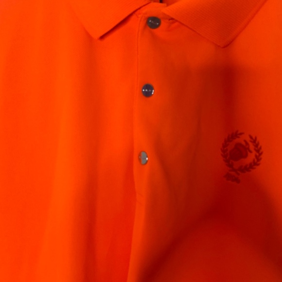 Ralph Lauren RLX XL  CORAL COLOR  Wicking Polo Shirt Snap Buttons NWT - Picture 4 of 14